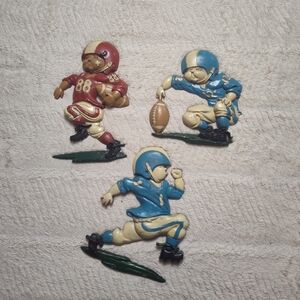 Vintage Homco 1976 Football Home Decor Wall Art Decoration